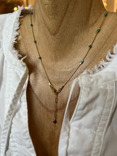 Load image into Gallery viewer, Minimalist Turquoise and Gold Necklace
