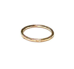 Gold Aquamarine Ring Set